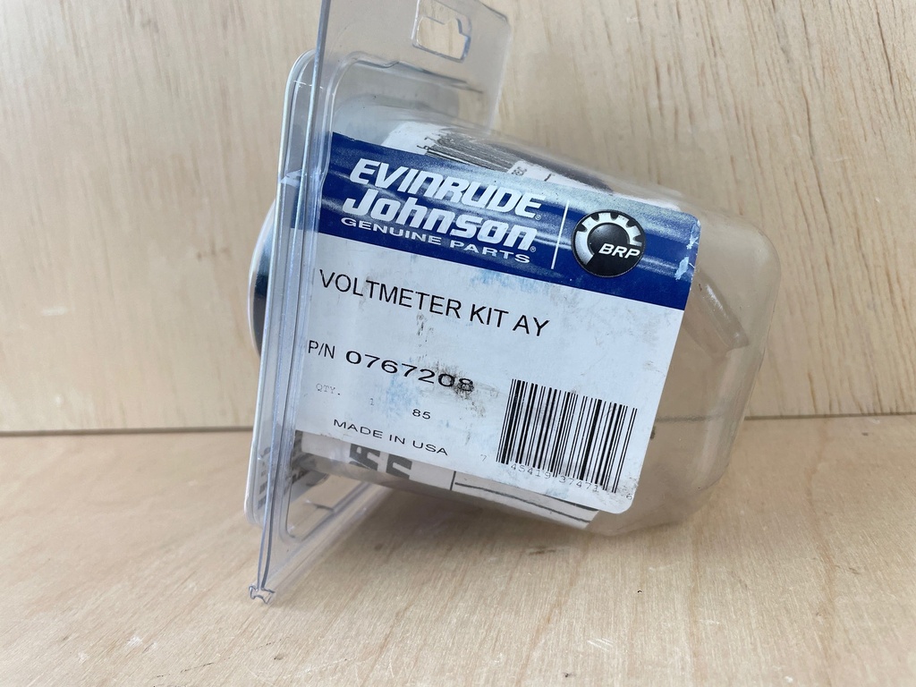 Johnson Evinrude OMC 2" Volt Meter Gauge Assembly 0767208 Brand New