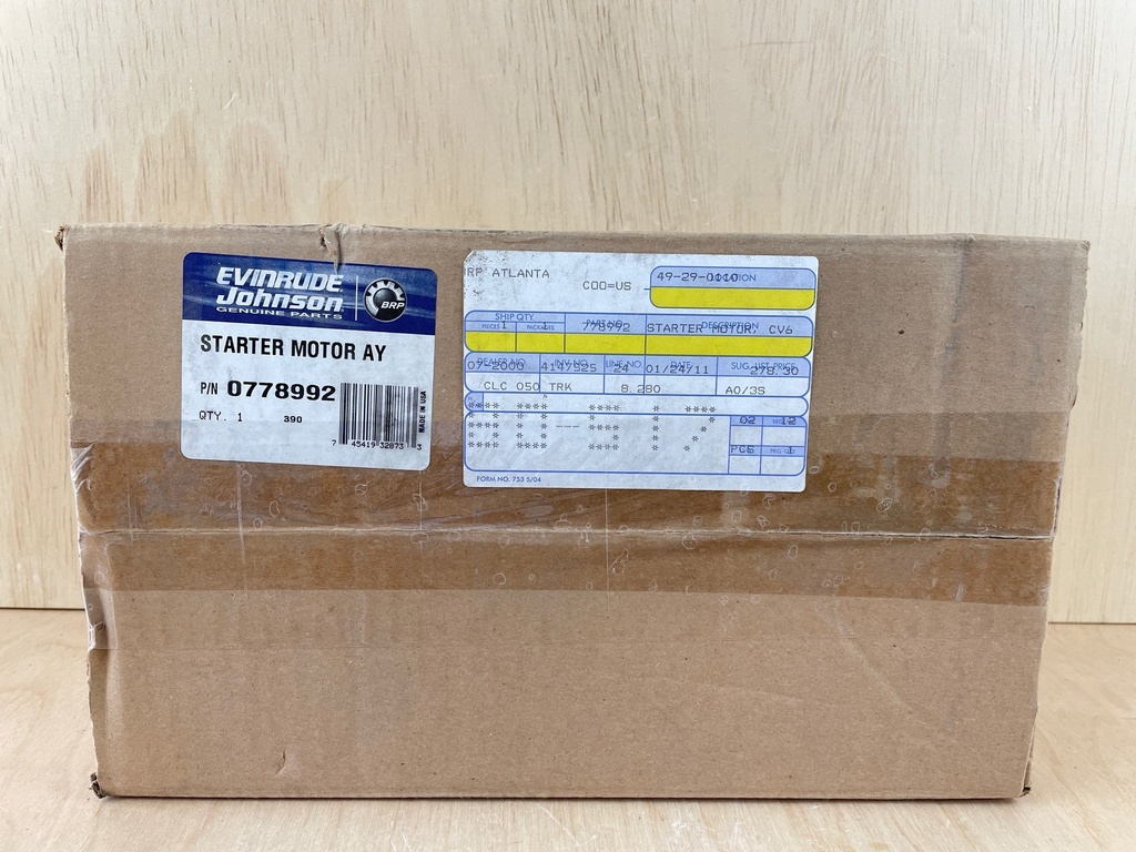 Johnson Evinrude Starter Assembly 150-235HP 1977-1992 0778992 OEM Brand New