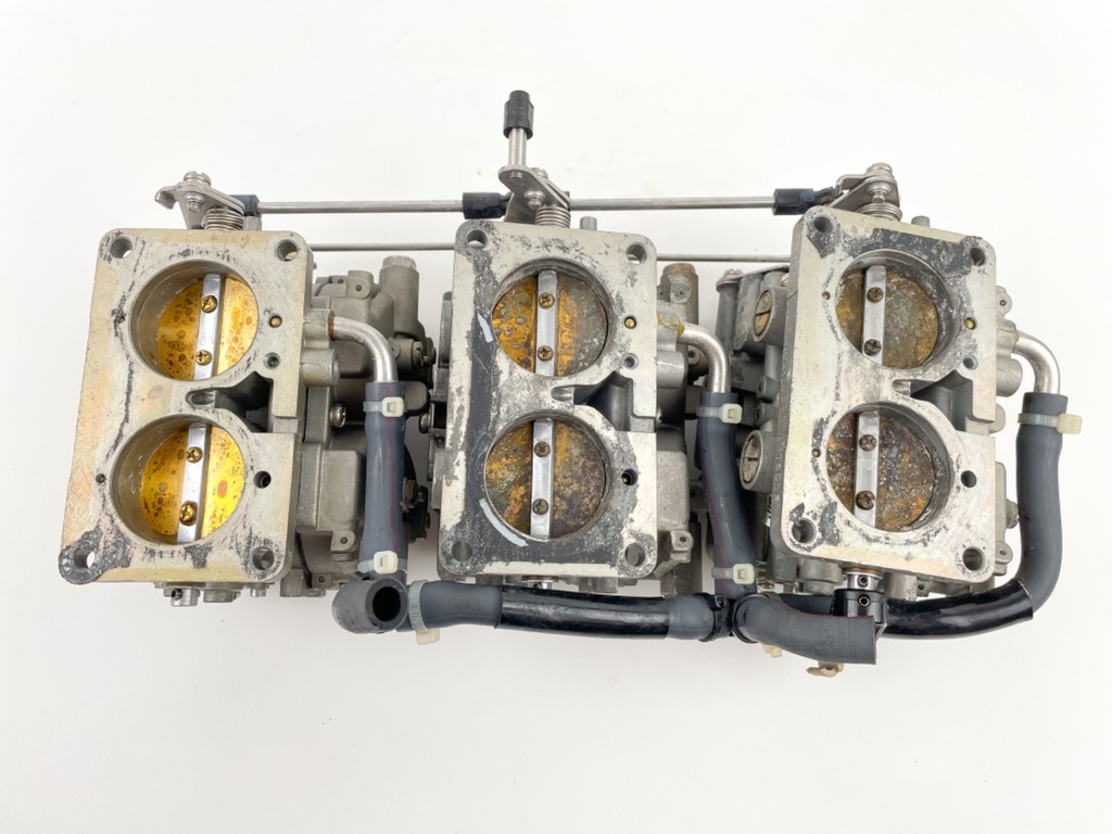 2002 Yamaha 150 HP 2 Stroke Outboard Carburetor Set 64C-14301-S1-00 OEM