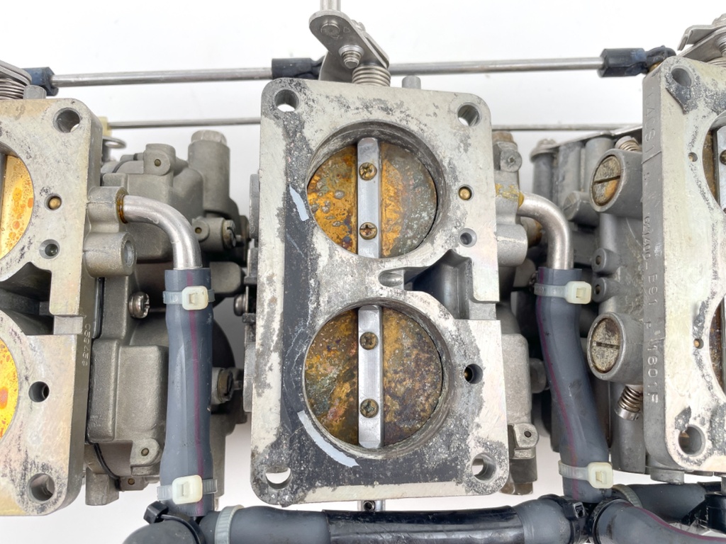 2002 Yamaha 150 HP 2 Stroke Outboard Carburetor Set 64C-14301-S1-00 OEM