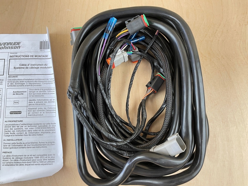 BRP Evinrude Johnson Outboard Ignition Wiring Harness Cable 20' 176341 Brand New
