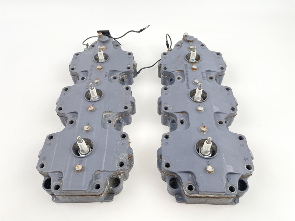 2000 Yamaha 250 HP 2 Stroke Outboard Cylinder Head Set 62J-11111-01-1S OEM