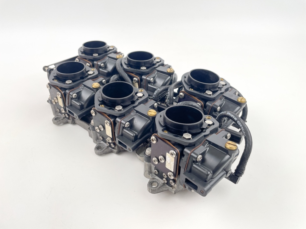 1997 Johnson 200 HP 2 Stroke Outboard Carburetor Set 0437323 OEM