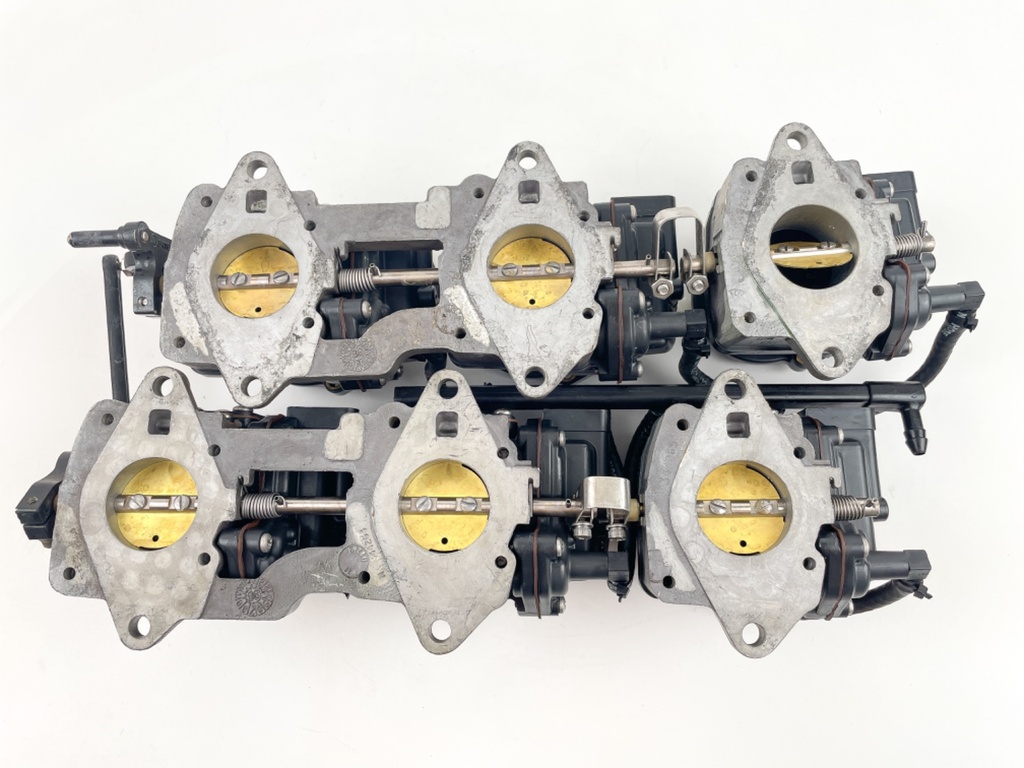 1997 Johnson 200 HP 2 Stroke Outboard Carburetor Set 0437323 OEM