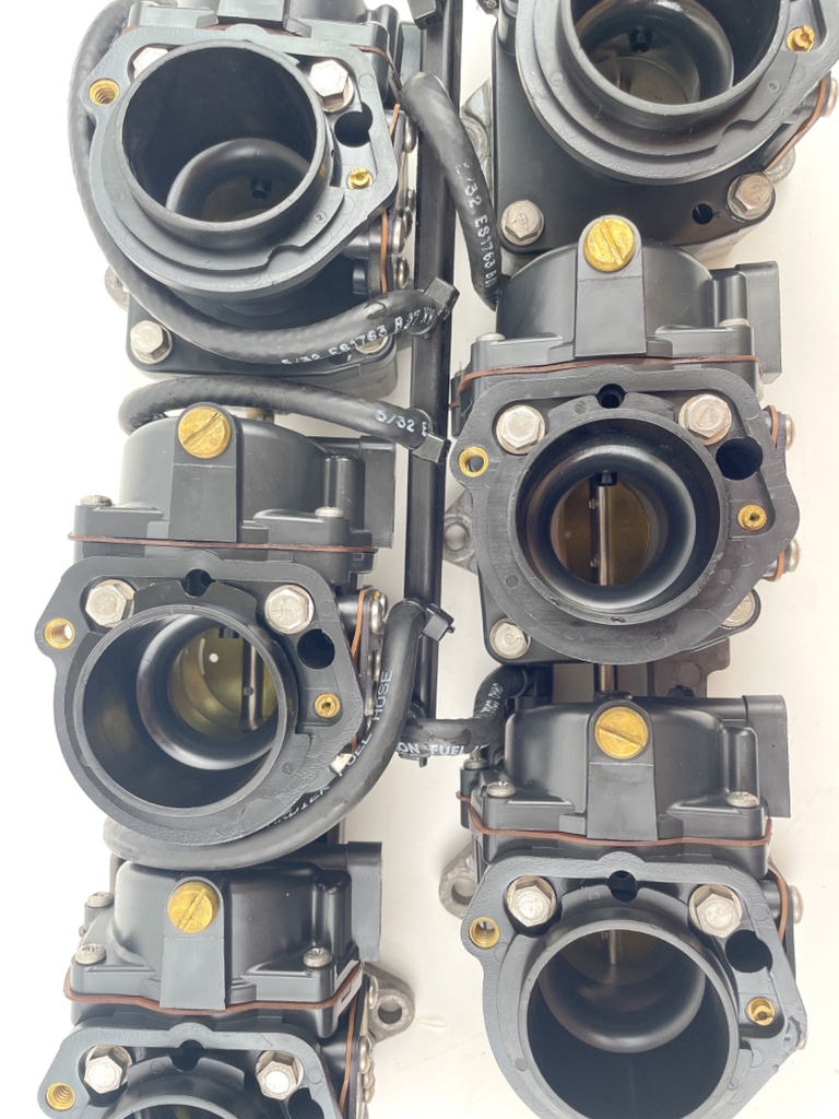 1997 Johnson 200 HP 2 Stroke Outboard Carburetor Set 0437323 OEM