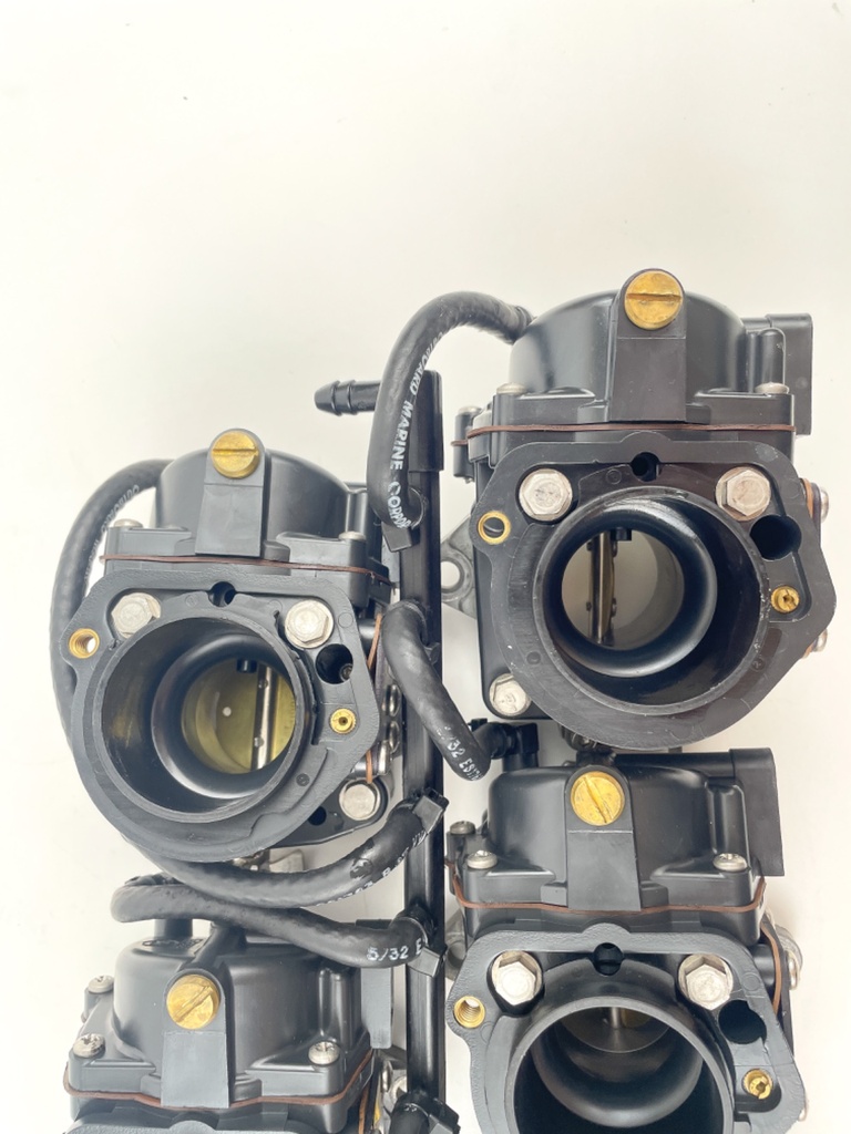 1997 Johnson 200 HP 2 Stroke Outboard Carburetor Set 0437323 OEM