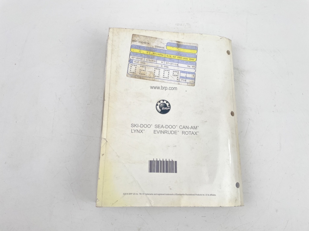 2016 Evinrude E-Tec G2 outboard service manual 5010056