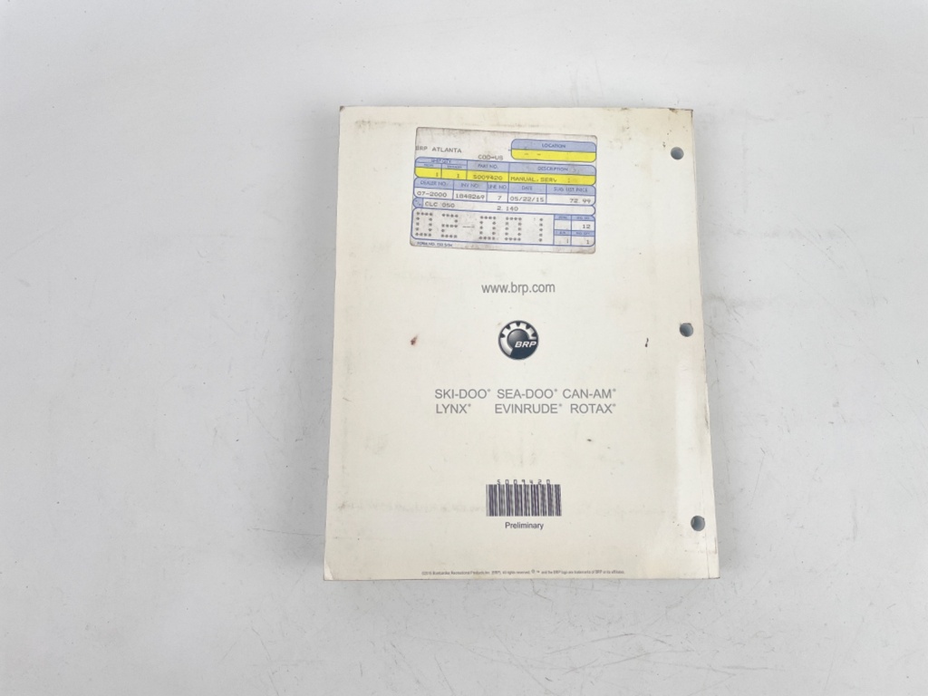 2015 BRP Evinrude E-Tec G2 Outboard Service Manual 5009420