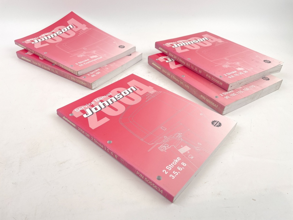 JOHNSON/EVINRUDE 5005634, 5005638, 5005640, 5005646, 5005647, 5005466 MANUAL SET