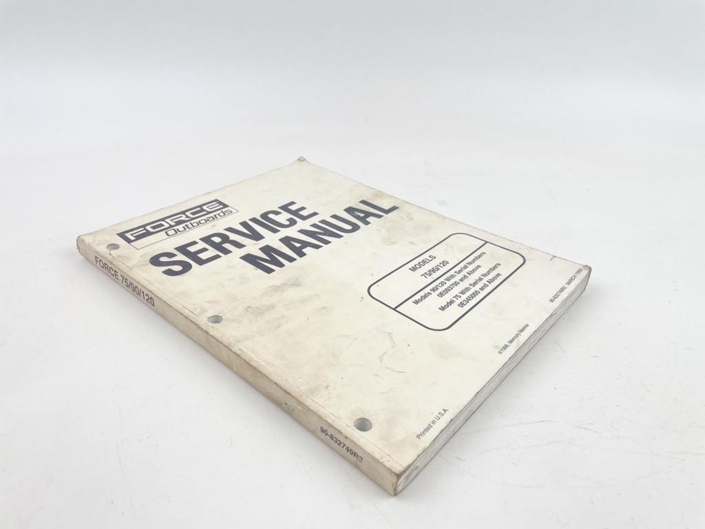 1998 Force Outboards 75/90/120 Models Factory Service Manual 90-832749R2