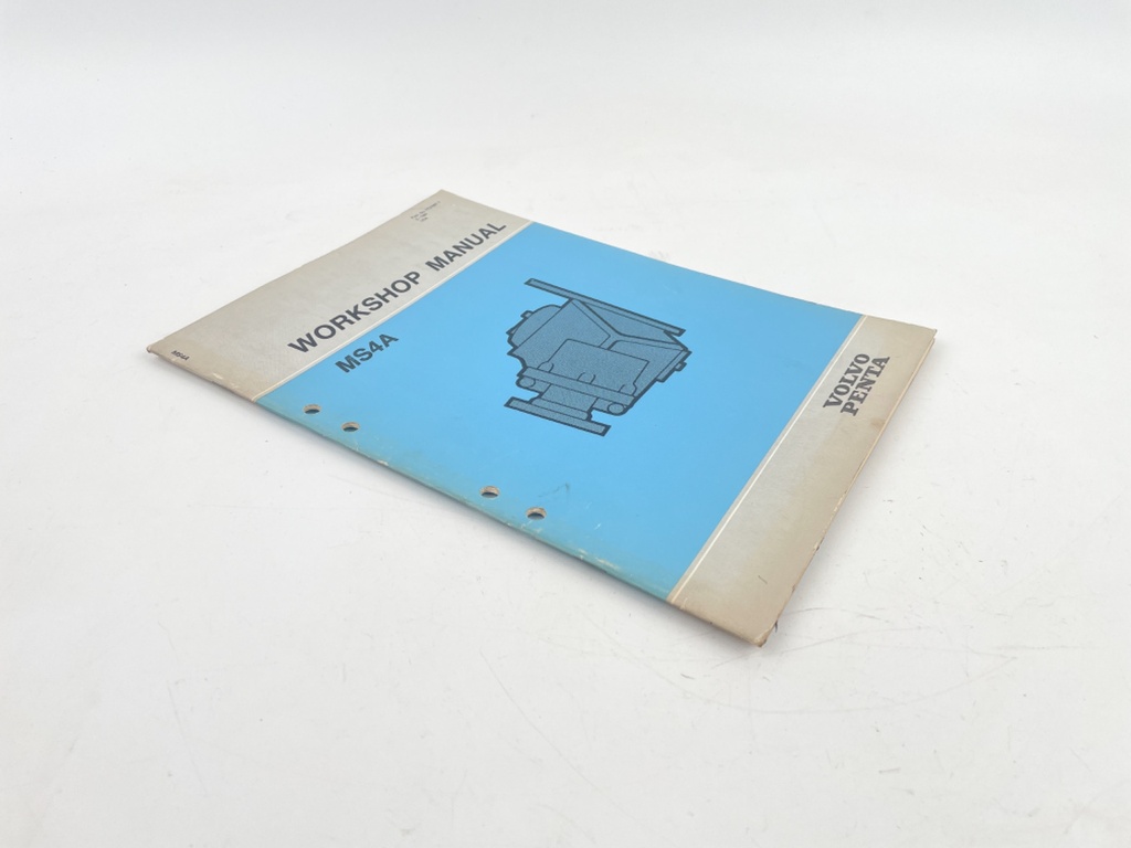 Volvo Penta Stern Drive Manual MS4A -7 Gearbox Manual 2-1987 7731587