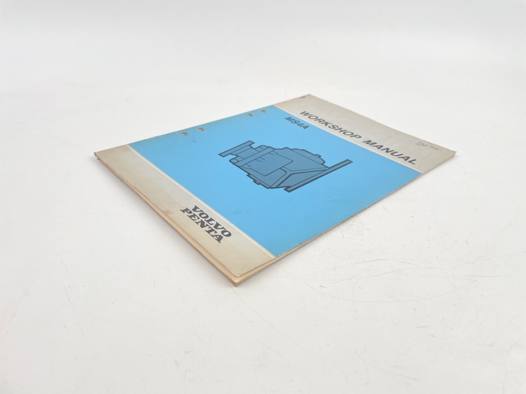 Volvo Penta Stern Drive Manual MS4A -7 Gearbox Manual 2-1987 7731587