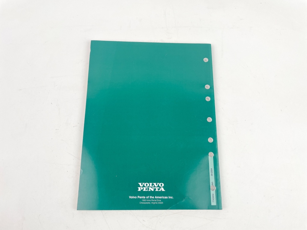 Volvo Penta Workshop Manual C 2 3.0 GS-A 4.3gl 5.0 Gl 5.7GL  7743454