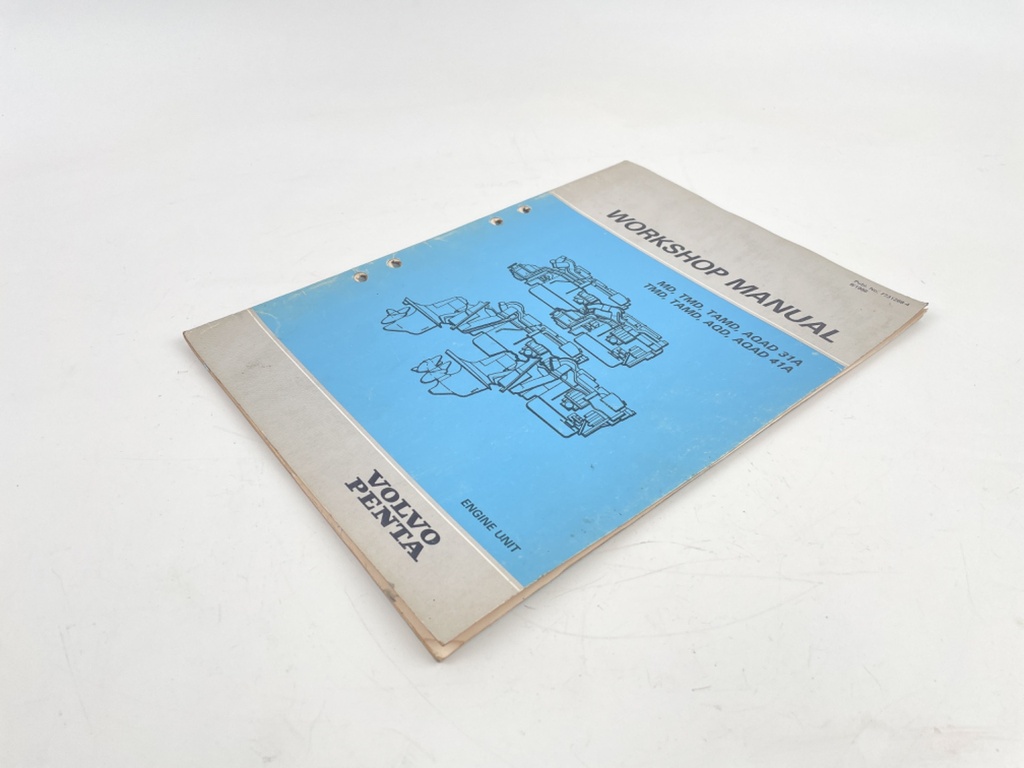 Volvo Penta AQAD31A AQAD41A Engine Service Repair Manual #7731268-4