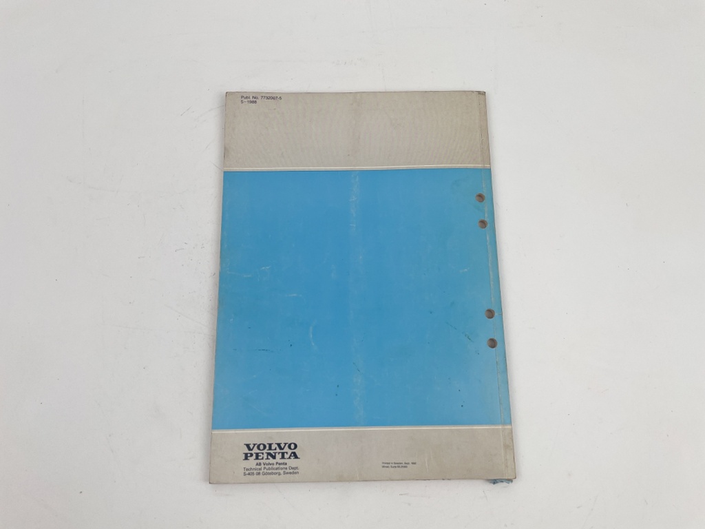 Volvo Penta Engine Units Workshop Manual AQ131, 151, 171 7732007-5
