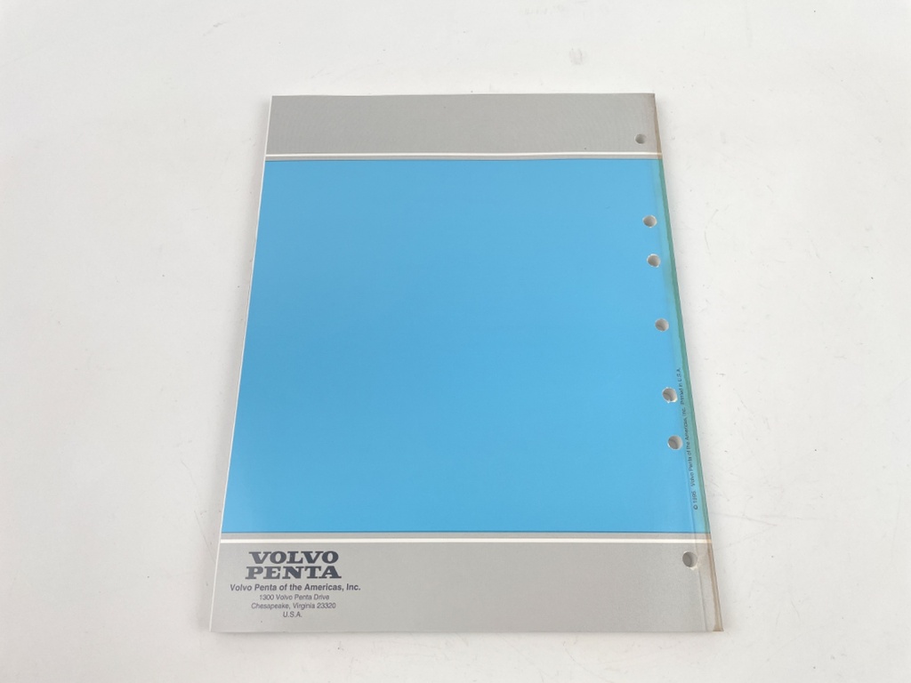 Volvo Penta "HU" Service Workshop Manual TBI Diagnostic GM 7788853-5