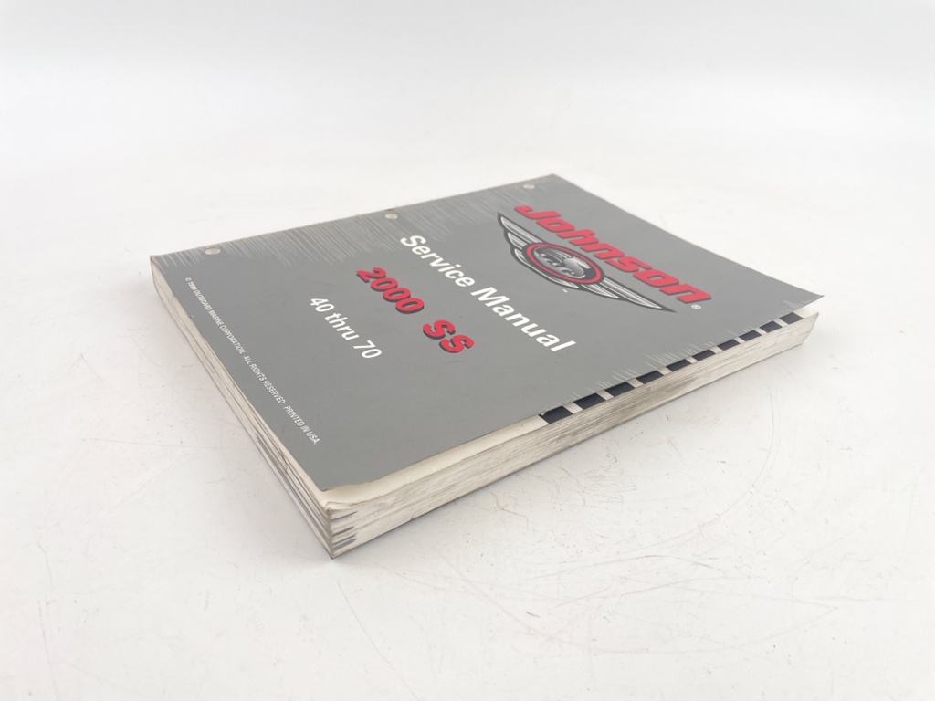 2000 SS Johnson Outboard Marine 40 thru 70 Service Manual 787069