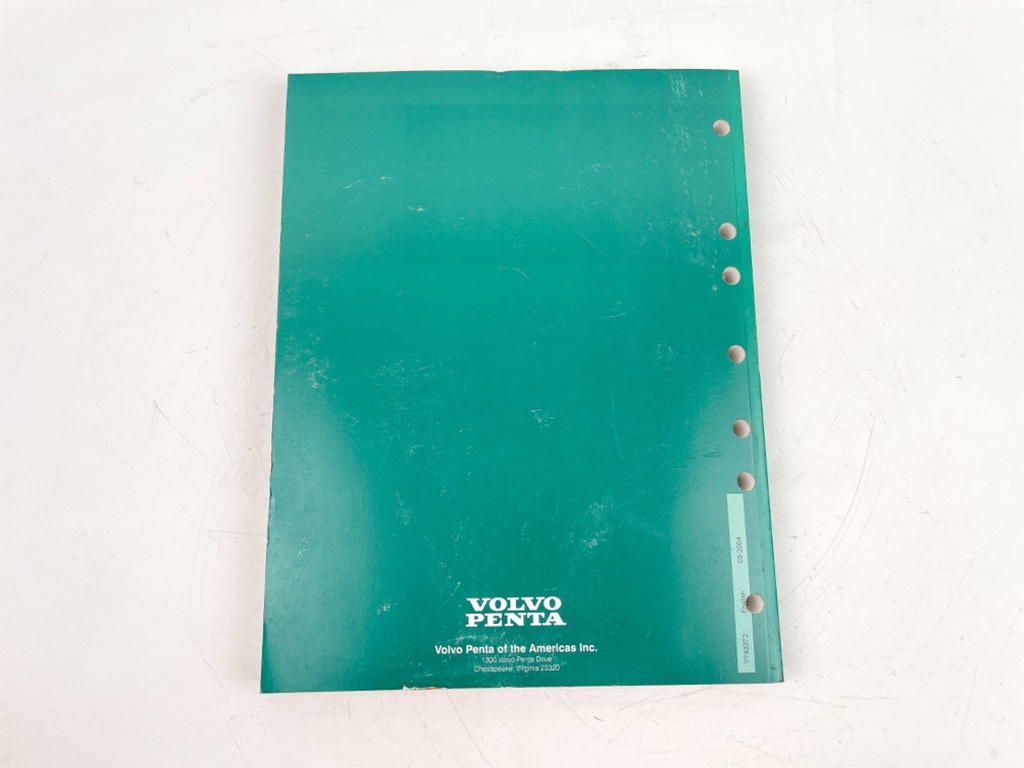 2004 Volvo Penta Engine Workshop Manual 5.0 5.7 EFI 7743372