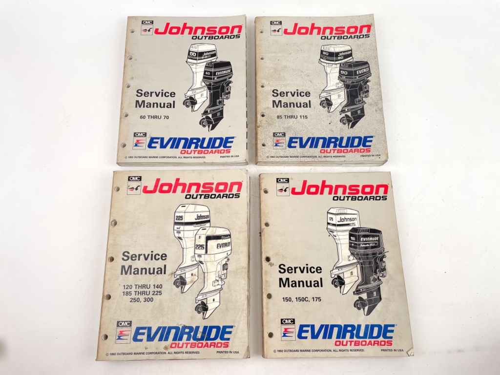 OMC Johnson Evinrude Outboard Service Manuals 508279 (COMPLETE SET)