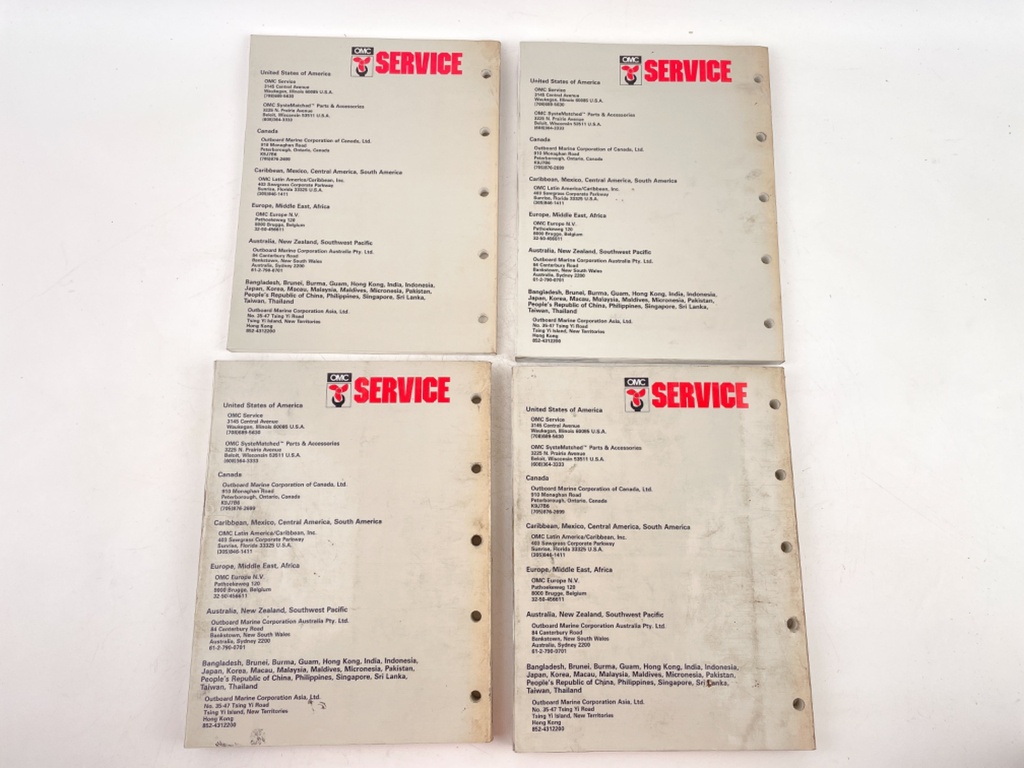 OMC Johnson Evinrude Outboard Service Manuals 508279 (COMPLETE SET)