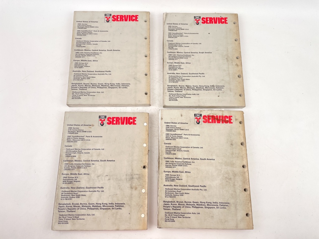 OMC Johnson Evinrude Outboard Service Manuals 508279 (COMPLETE SET)