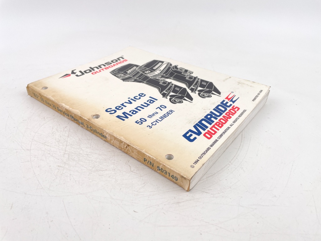 Evinrude Johnson 1995 Outboards 50 Thru 70 Service Manual Paperback 503149