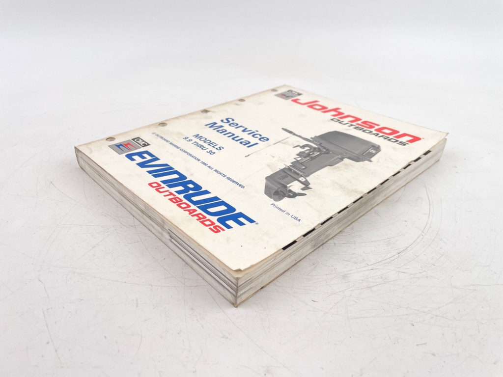 1991 EI Johnson Evinrude outboard 9.9 thru 30 hp factory service manual 507946