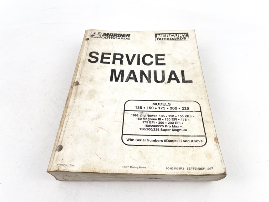 Mariner Mercury Service Manual September 1997 90-824052R2