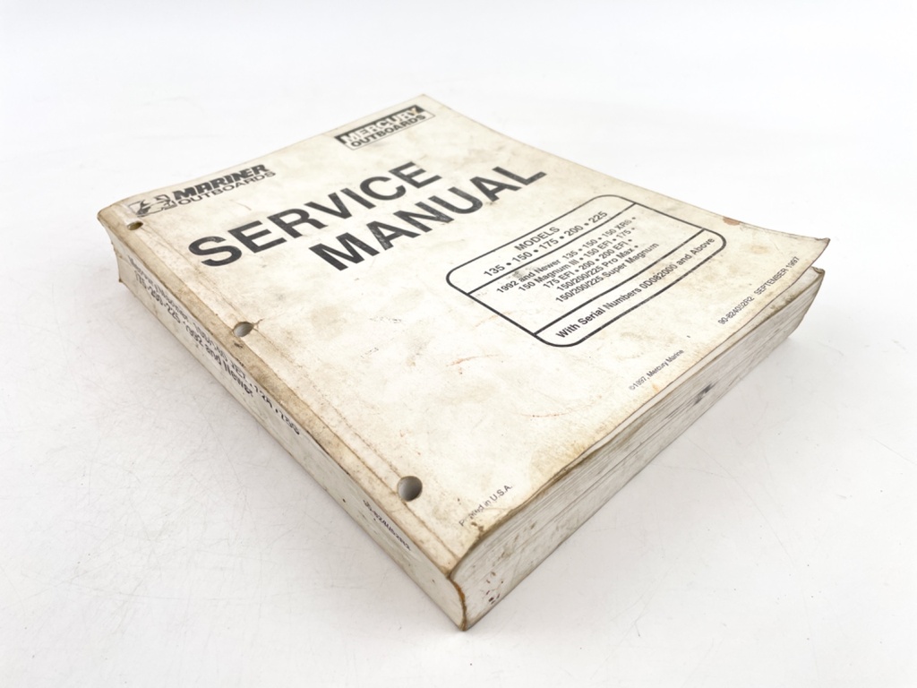 Mariner Mercury Service Manual September 1997 90-824052R2