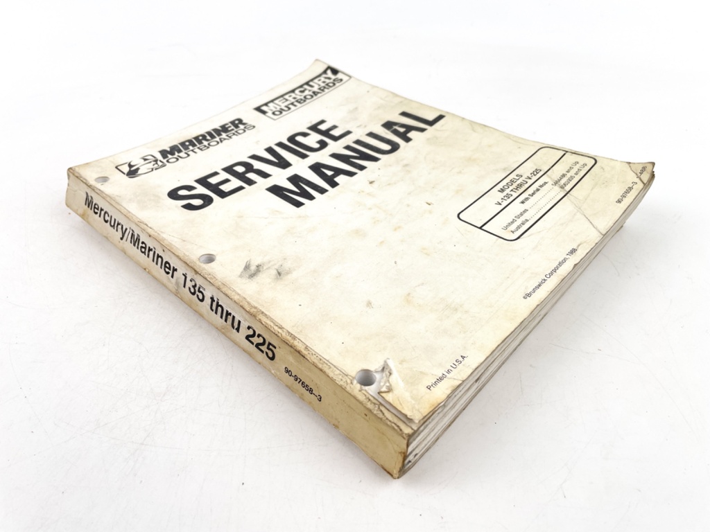 Mercury Mariner Outboards V-135 thru V-225 Service Manual 90-97658--3
