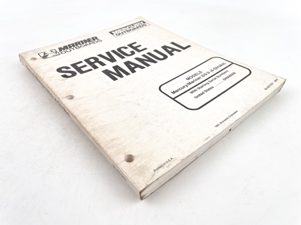 Mariner Outboards Service Manual Models Mercury 8/9.9 4-Stroke 90-827857R1