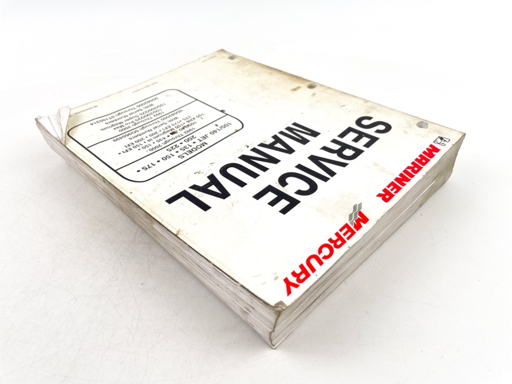 2002 Mercury Mariner 105/140 Jet 135/150/175 Models Service Manual 90-824052R3