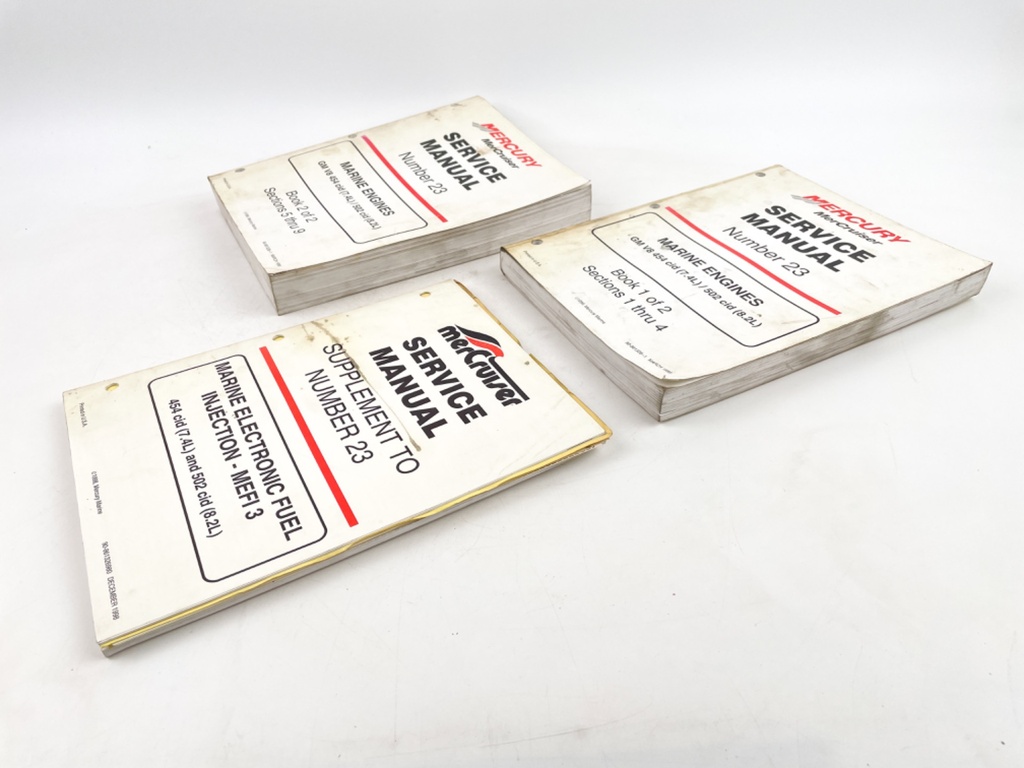 1999 MerCruiser #23 Service Manual Set 454 502 GM Marine Engine 90-861326-1