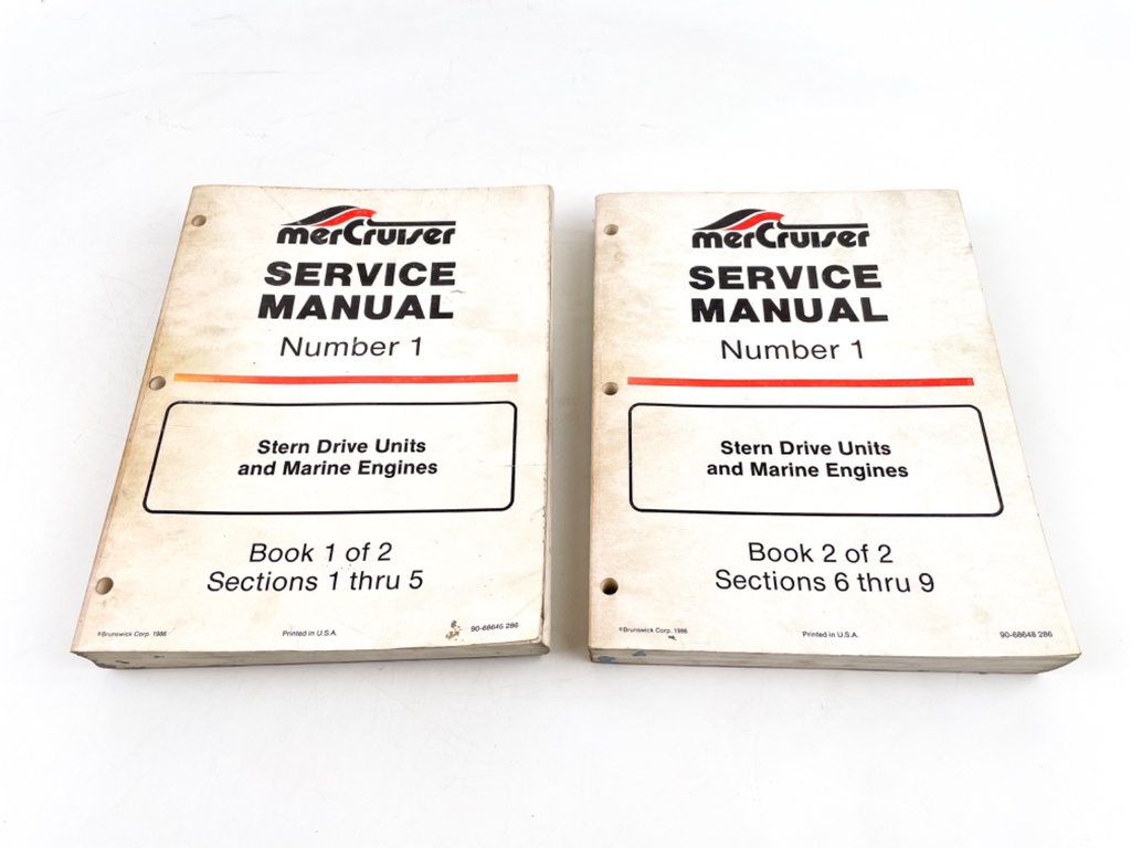 Mercruiser Service Manual #1, Stern Drive Units & Engines, Book 1 & 2 90-68648
