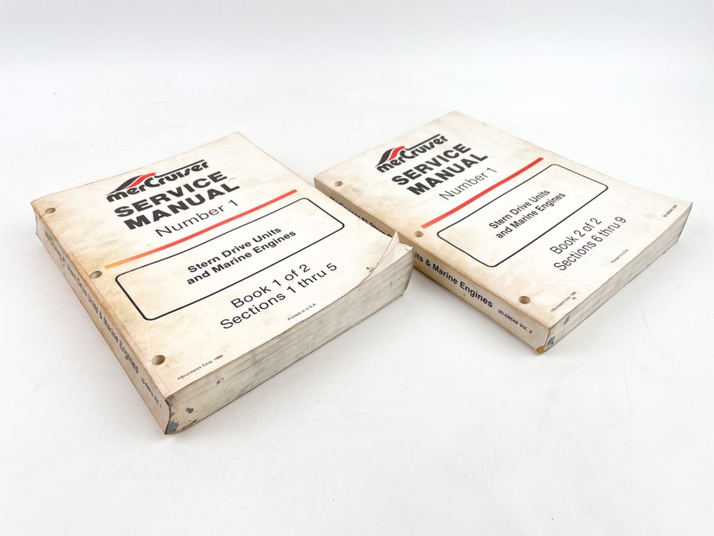 Mercruiser Service Manual #1, Stern Drive Units & Engines, Book 1 & 2 90-68648