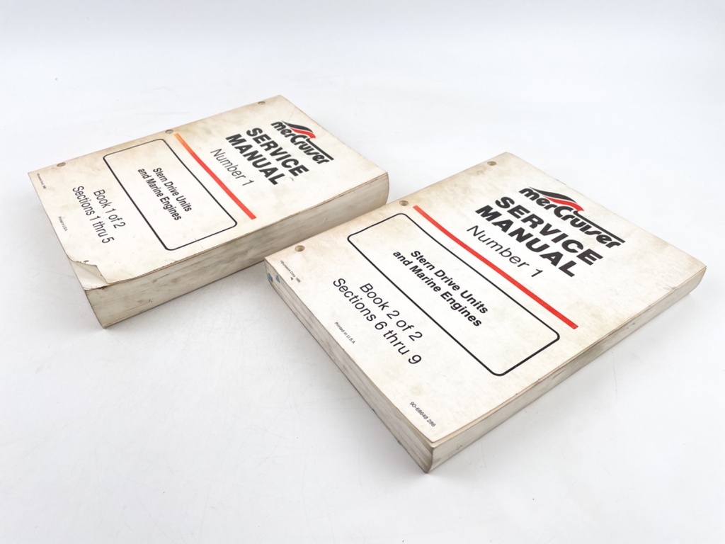 Mercruiser Service Manual #1, Stern Drive Units & Engines, Book 1 & 2 90-68648