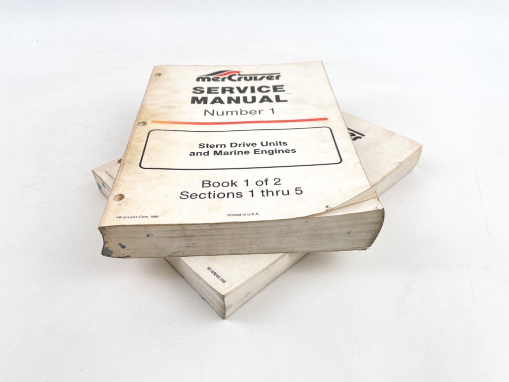 Mercruiser Service Manual #1, Stern Drive Units & Engines, Book 1 & 2 90-68648