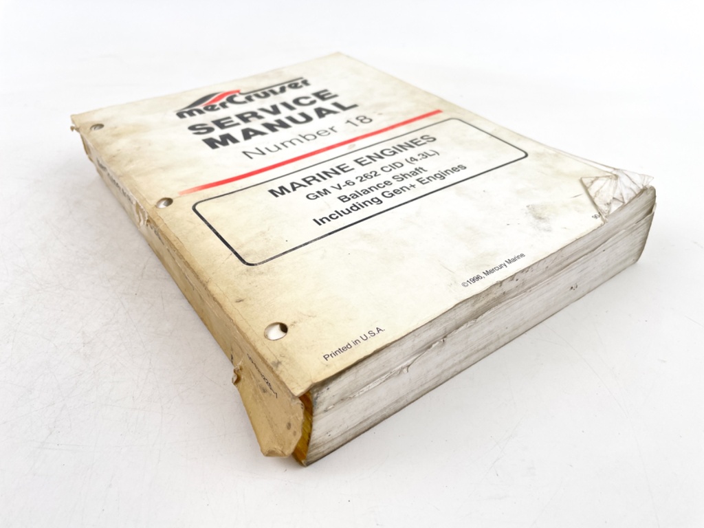 MerCruiser #18 Marine Engines GM V-6 262 CID 4.3L Service Manual 90-823226--1