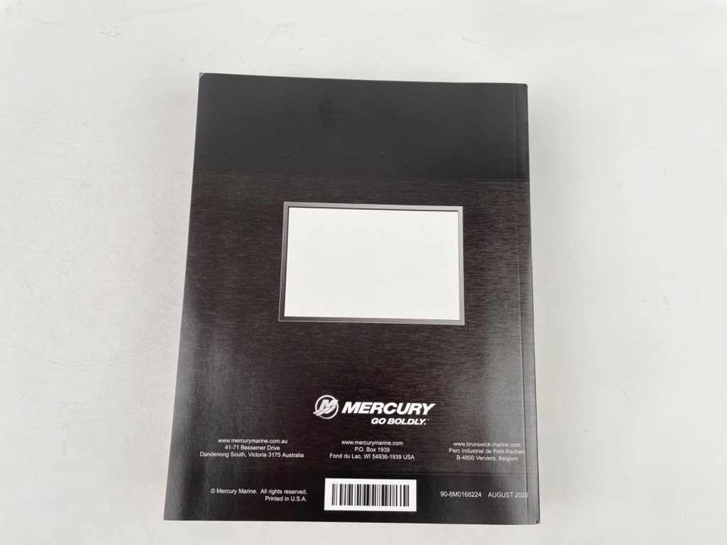 2020 Mercury 150/150 SeaPro/150Pro XS FourStroke Service Manual 90-8M0168224