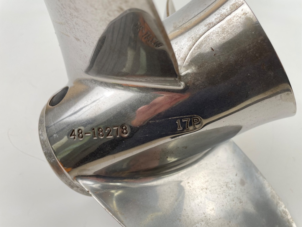 Mercury Mirage Plus Stainless Steel Prop 48-18278 15 1/2 x 15P Standard RH