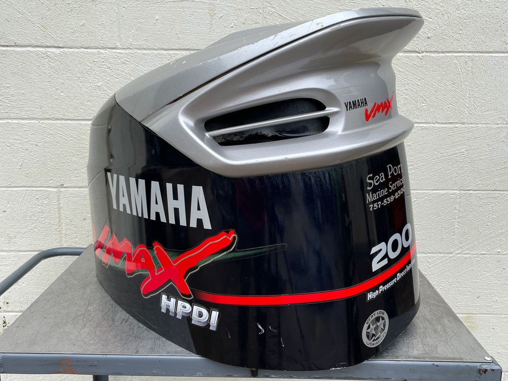 2002 Yamaha 200 HP 2 Stroke Outboard Top Cowling 60F-42610-N0-NA OEM