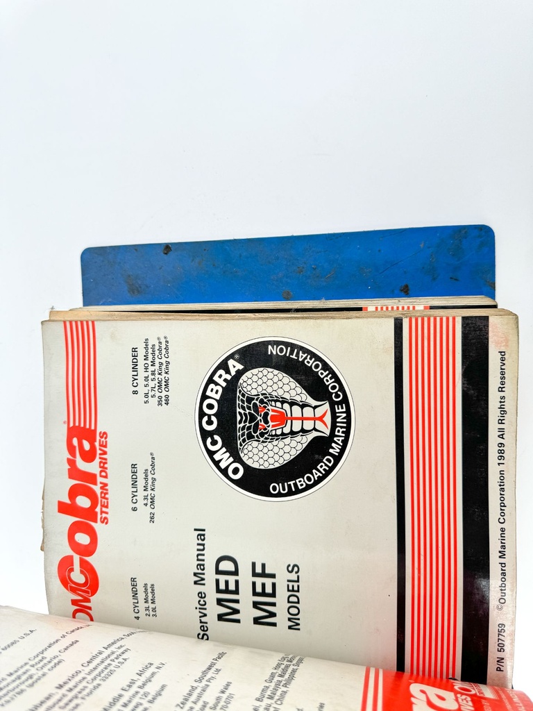 OMC Cobra Stern Drive Book Set 507708, 507759, 507878