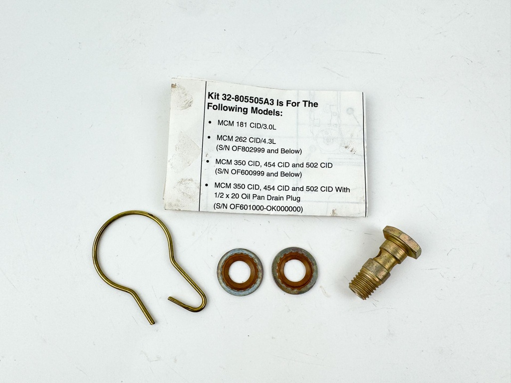 Mercury - Mercruiser 32-805505A Hose Kit Oil Drain OEM