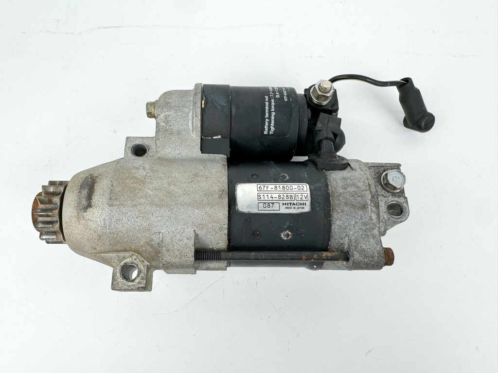 01-04 Yamaha 75 80 90 100 HP 4 Stroke Outboard Starter Motor 67F-81800-02-00
