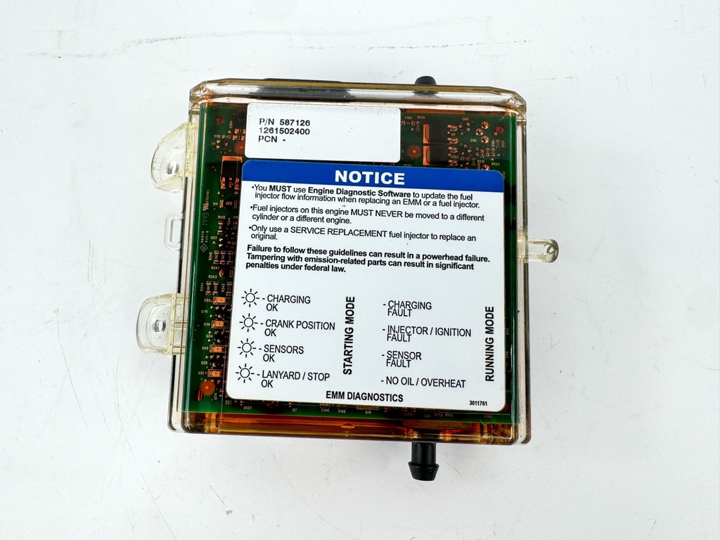 2015 Evinrude 30 HP 2 Stroke Outboard Engine Control Unit ECU EMM 0587126 OEM