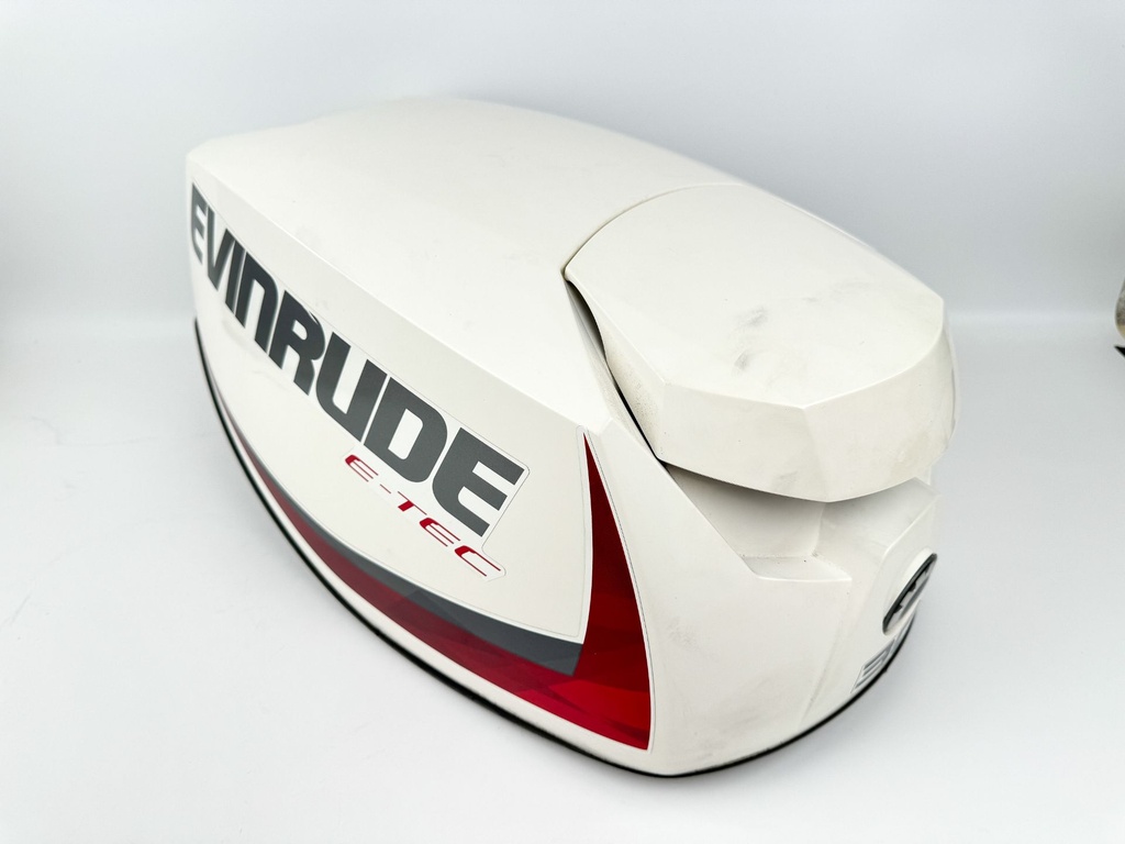 2015 Evinrude 30 HP 2 Stroke Outboard Top Cowling White 0285826 OEM