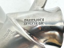 Suzuki 3 Blade Stainless Steel Prop Propeller 3 x 16" x 18.5P