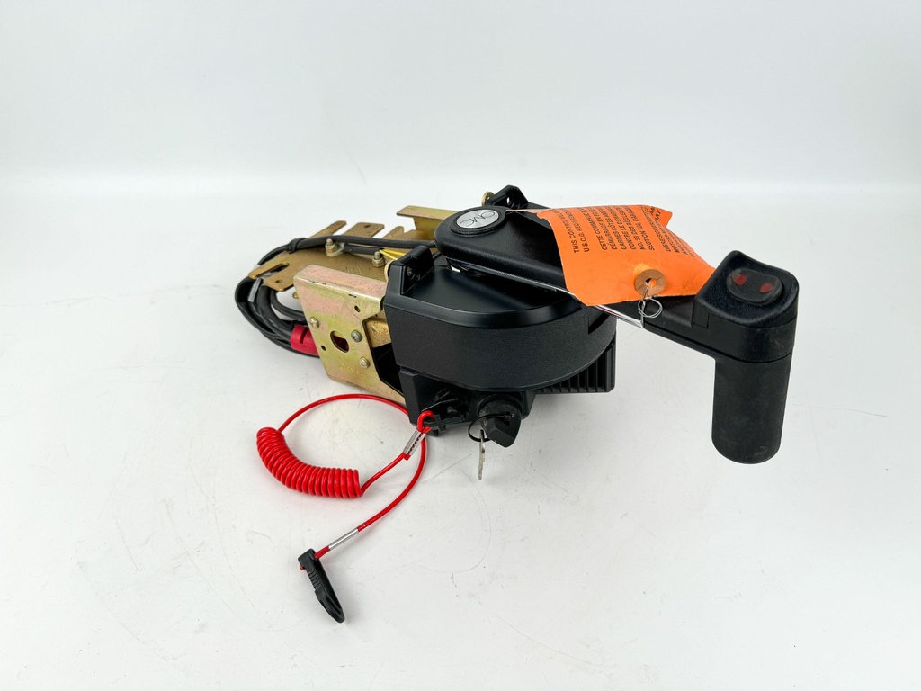 Johnson Evinrude OMC Top Mount Control Box Binnacle W/ Key & Trim - Red Plug