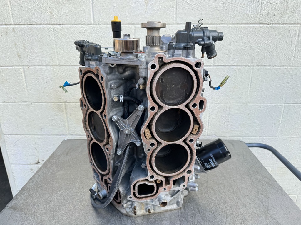 2016 Yamaha 250 HP 4 Stroke VMAX Outboard Crankcase Short Block Assembly 6CB-15100-10-00 OEM
