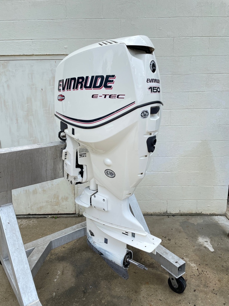 2009 Evinrude Etec 150HP Outboard W/ 25" Shaft 2 Stroke - 670 Hours
